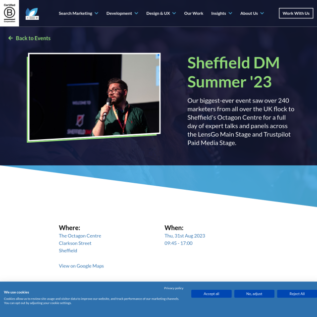 Sheffield DM Summer 2023 event page preview