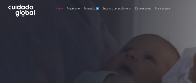 Screenshot do site Torticolis e Assimetrias