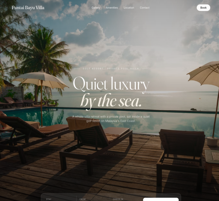 Homestay Booking System screenshot