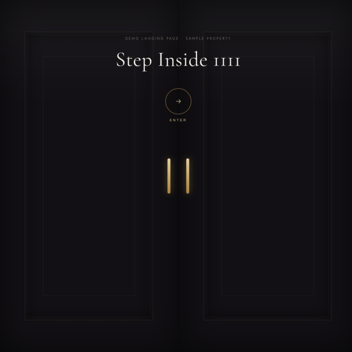Luxury Real Estate demo website preview