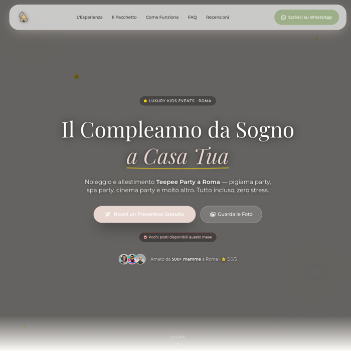 TipiTime.it — sito web MarCap Studio