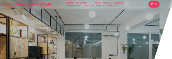 Commune Apartment — live website preview