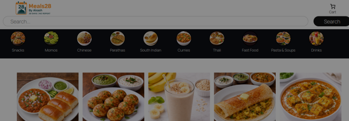 Meals28 — live website preview