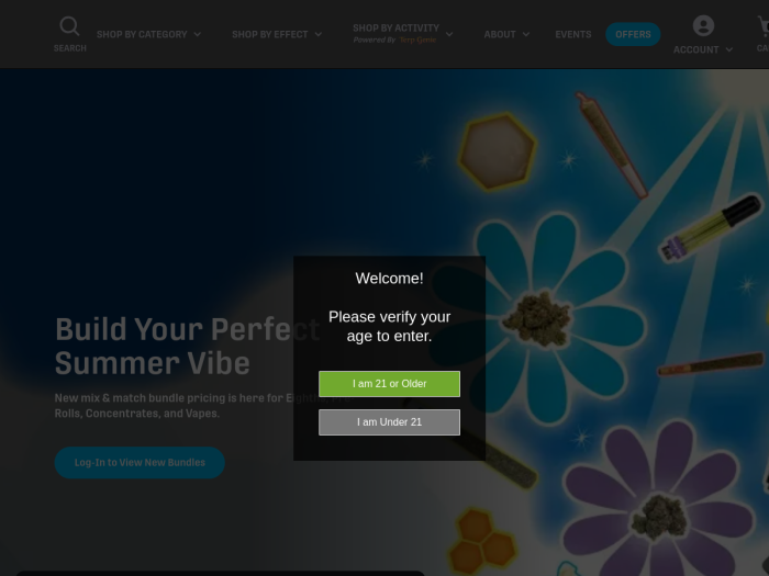 Terpene Journey website