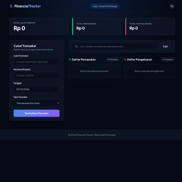 Financial Tracker