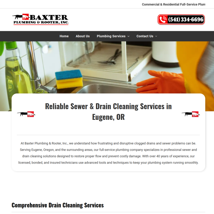 Baxter Plumbing & Rooter Inc
