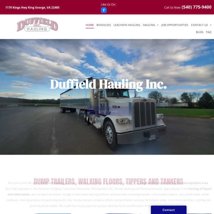 Duffield Hauling, Inc