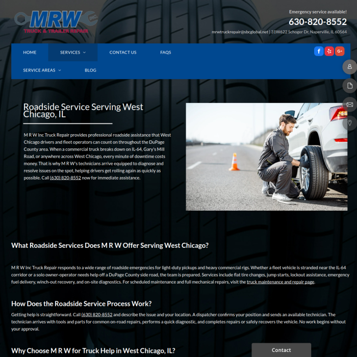 M R W Truck & Trailer Repair Inc.