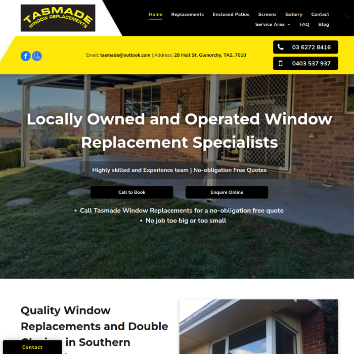Tasmade Windows Replacements