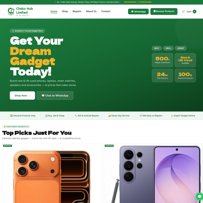 Chekx Hub Limited (home page)