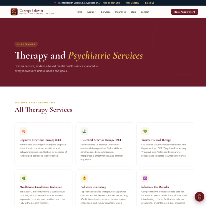 Concept Behaviour (about page)