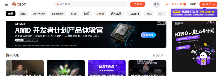 CSDN_专业开发者社区 预览