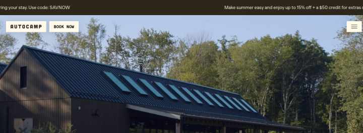 AutoCamp website