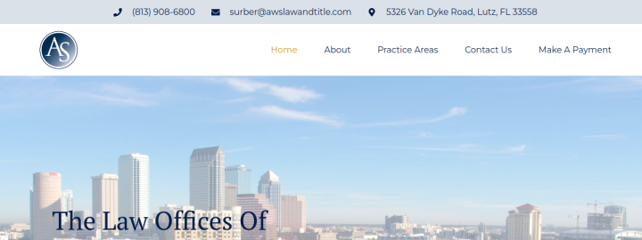 AWS Law & Title website