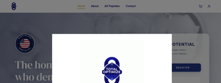 Captura del sitio TotalOpt