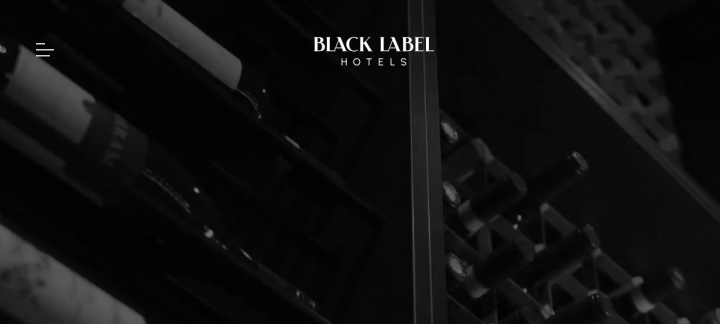 Black Label Hotels website screenshot