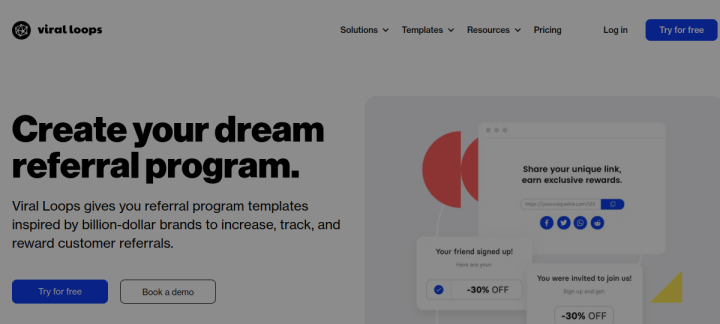 Viral Loops website screenshot