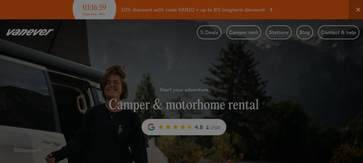 Camper Boys website screenshot