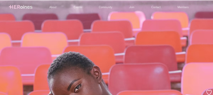 Heroines Inc website screenshot