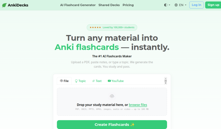 AnkiDecks screenshot