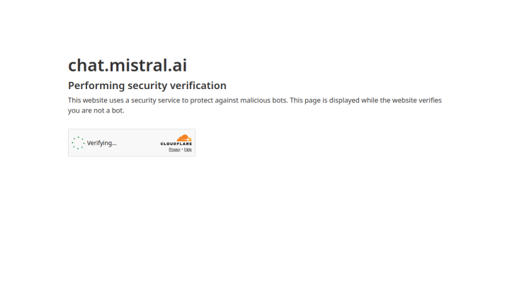 Mistral Le Chat screenshot