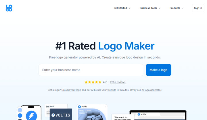 Logo.com screenshot