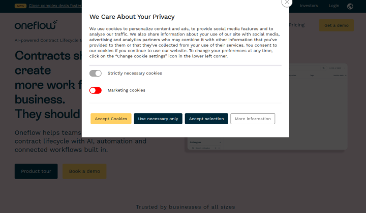 Oneflow screenshot