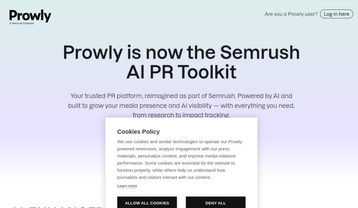 Prowly screenshot