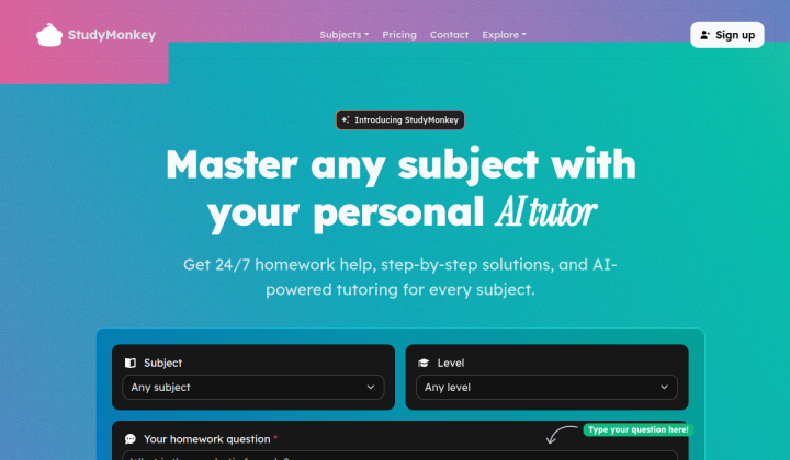 StudyMonkey screenshot