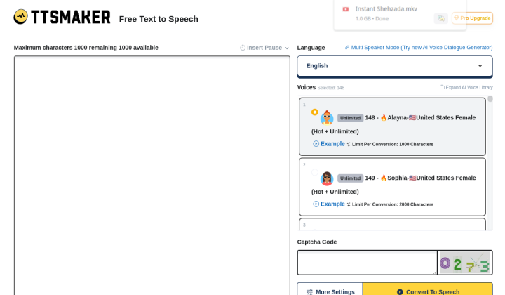 TTSMaker screenshot