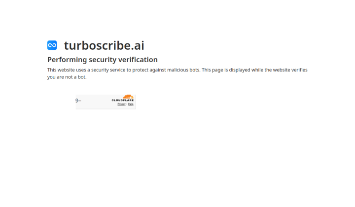 TurboScribe screenshot