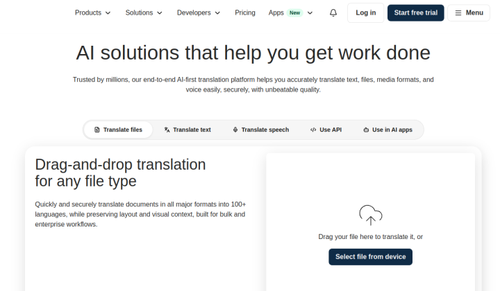 DeepL screenshot
