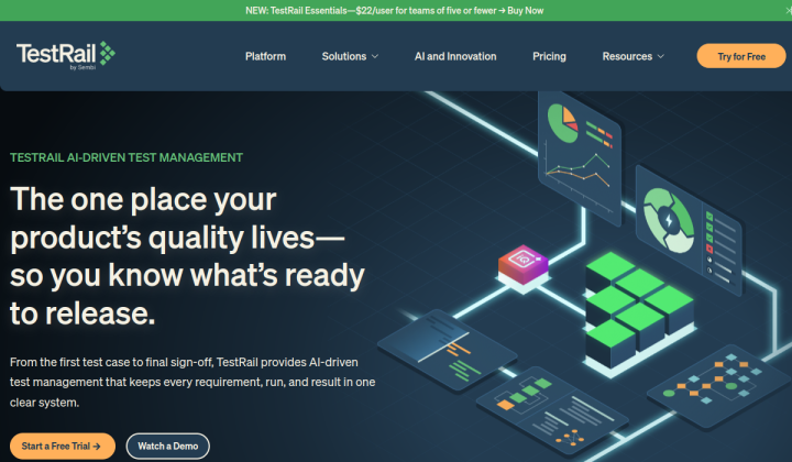 TestRail screenshot