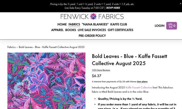 Bold Leaves – Blue product preview