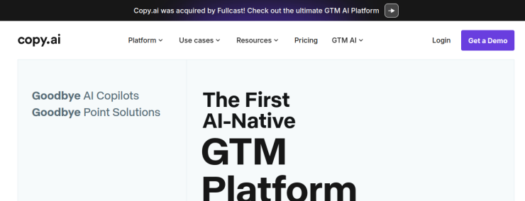 Copy.ai website preview