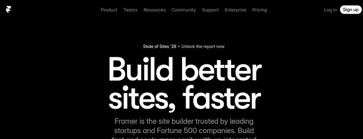 Framer AI website preview