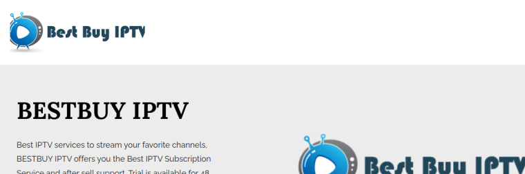 BestBuyIPTV website screenshot