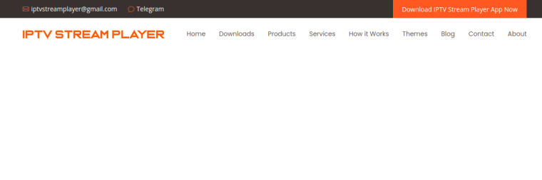 IPTV Streamz website screenshot