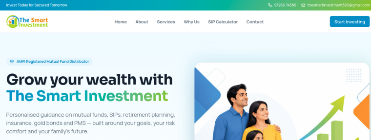 The SMART Investment website preview