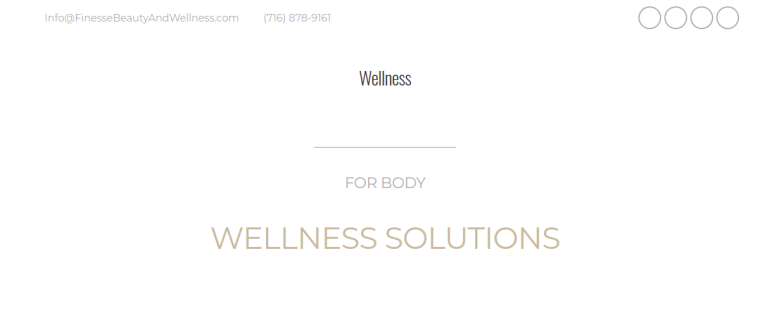 Screenshot of Finesse Beauty and Wellness Medspa LLC website