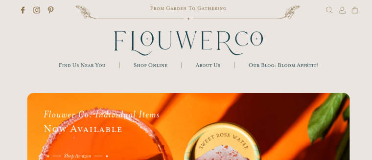 Screenshot of Flouwer Co. website