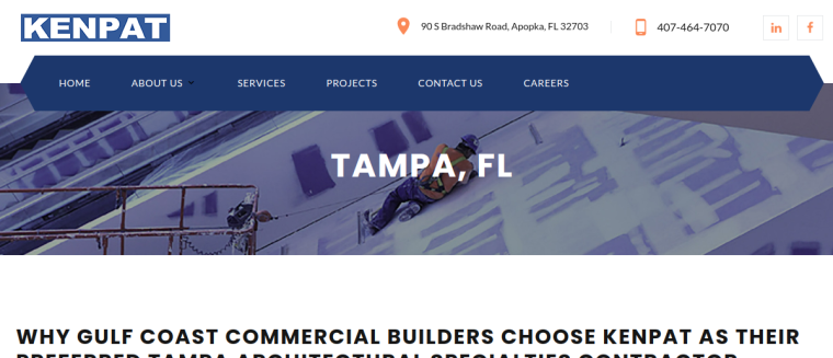 Screenshot of KENPAT website