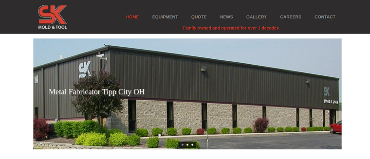 Screenshot of SK Mold & Tool website
