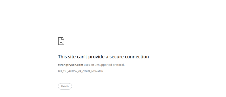 Screenshot of Strang Tryson, PLLC website