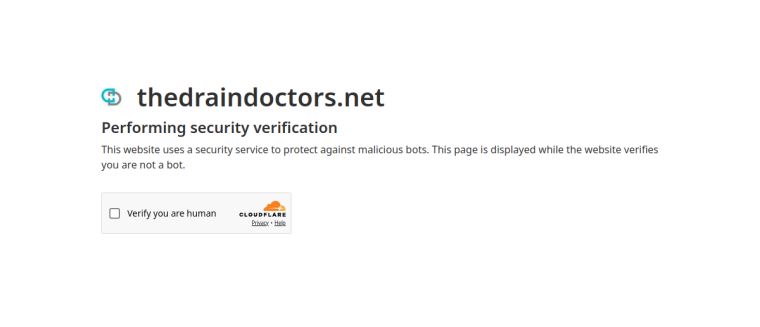 Screenshot of The Drain Doctors, Inc. website