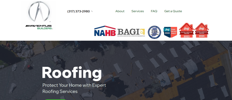 Screenshot of Aventus Group LLC website