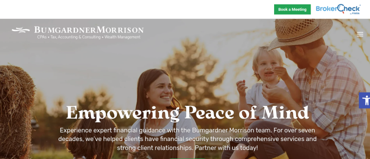 Screenshot of Bumgardner Morrison & Co LLP website