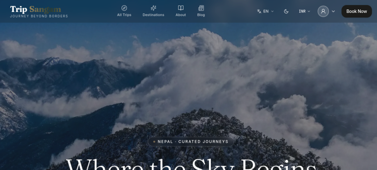 TripSangam Travels — screenshot