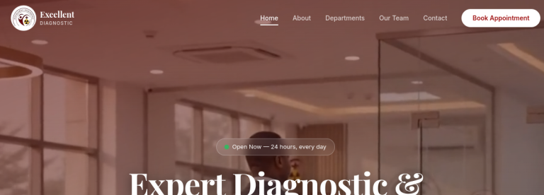 Excellent Diagnostic: Diagnostic & Cardiology Clinic in Kano website preview