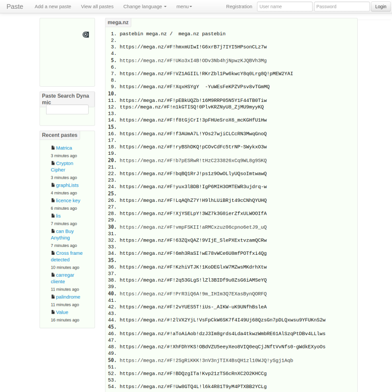 [TEXT] mega.nz - pastebin